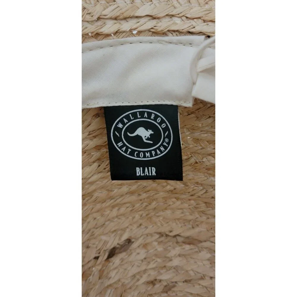 Wallaroo Hat Company Blair Raffia Sun Hat UPF 50+ Skin Cancer Foundation NWT - Picture 8 of 10